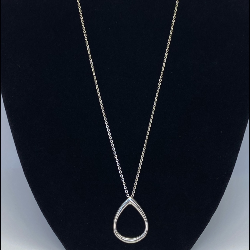 Silver 925 tear drop necklace
